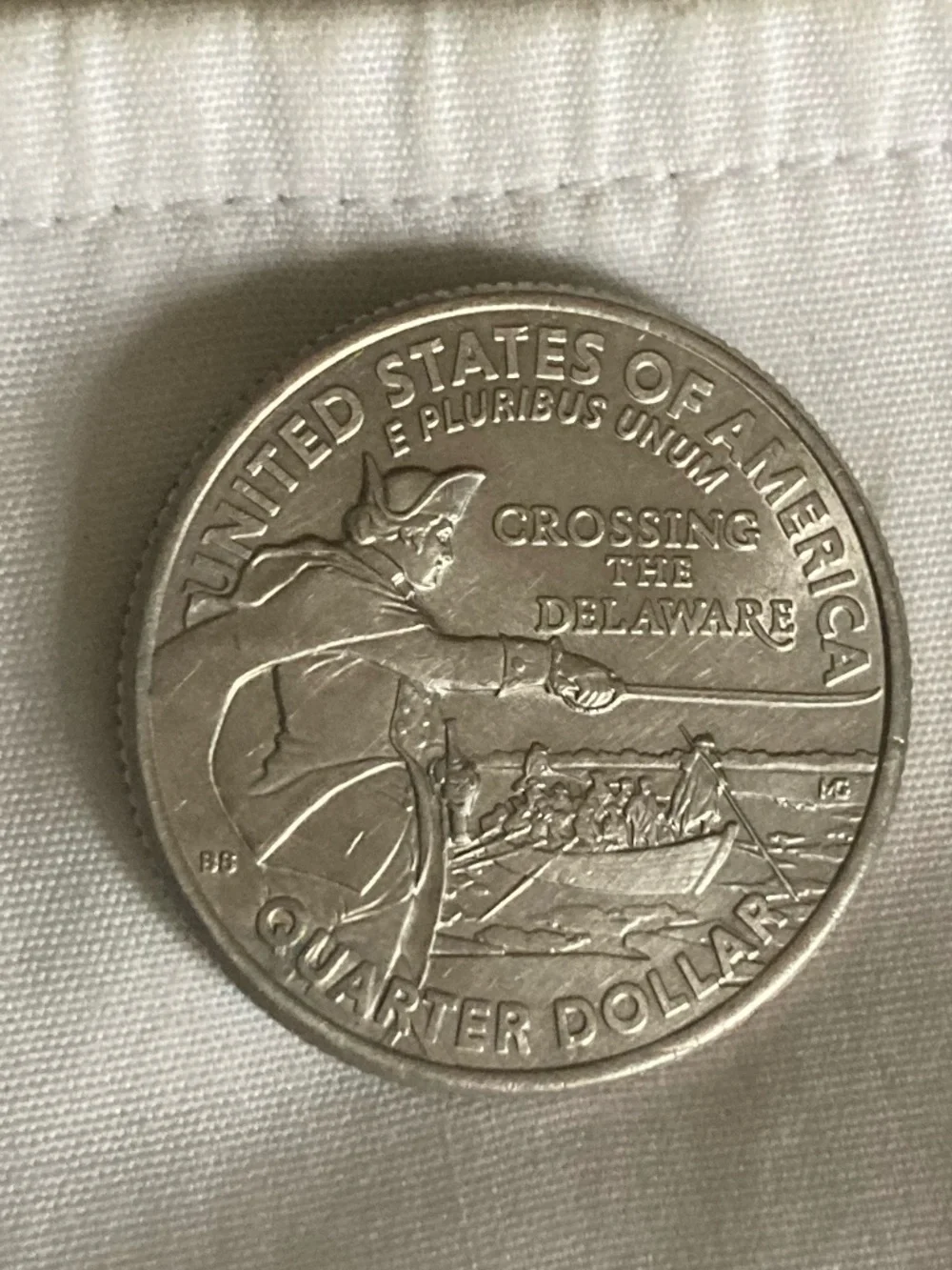 250 Year Washington Crossing the Delaware Quarter Cufflinks–Revolutionary War.